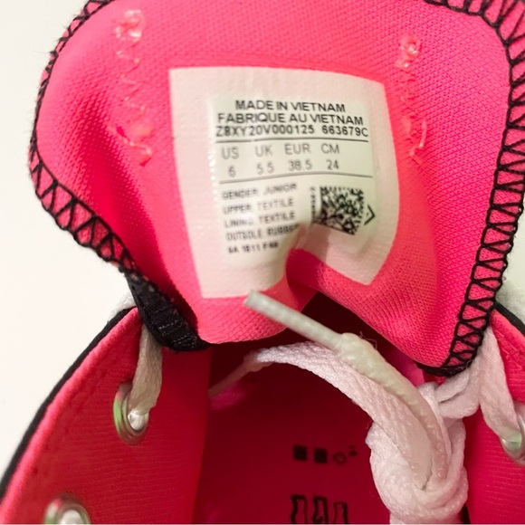 Converse Chuck Taylor All Star Pretty Strong Pink Shoes Junior Size 6 - Picture 10 of 16